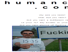 Tablet Screenshot of humancock.com
